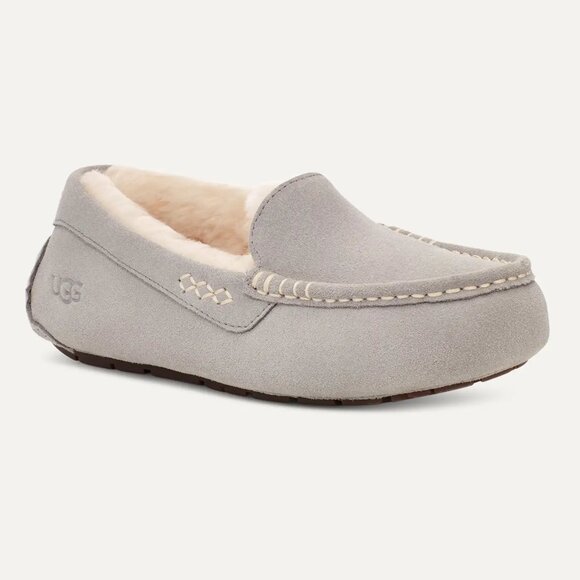 UGG Shoes - NEW UGG Women Ansley Grey Sheepskin Fur Driving Moccasin Slippers